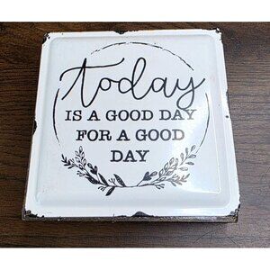 Source Unknown White and Black 'Today is a Good Day' Wall Poster